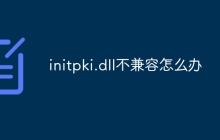 initpki.dll不兼容怎么办