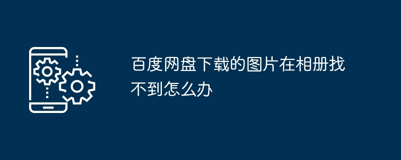 百度网盘下载的图片在相册找不到怎么办