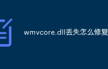 wmvcore.dll丢失怎么修复