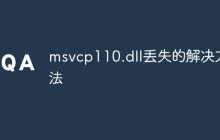 msvcp110.dll丢失的解决方法
