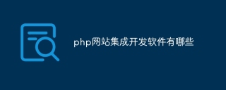 php网站集成开发软件有哪些