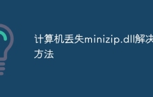 计算机丢失minizip.dll解决方法