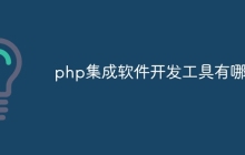 php集成软件开发工具有哪些