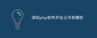 深圳php软件开发公司有哪些