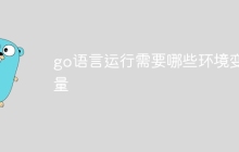 go语言运行需要哪些环境变量