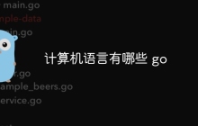 计算机语言有哪些 go