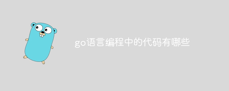 go语言编程中的代码有哪些