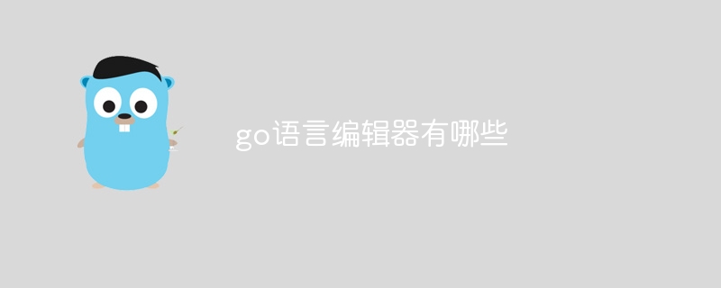 go语言编辑器有哪些