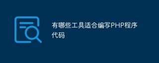 有哪些工具适合编写PHP程序代码