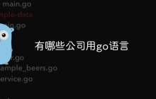 有哪些公司用go语言