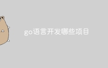 go语言开发哪些项目