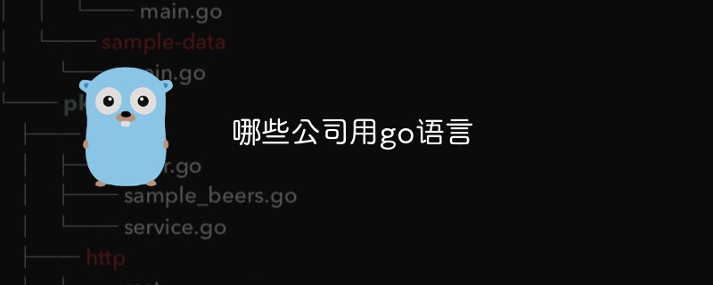 哪些公司用go语言