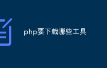 php要下载哪些工具