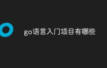 go语言入门项目有哪些