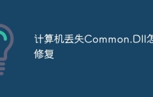 计算机丢失Common.Dll怎么修复