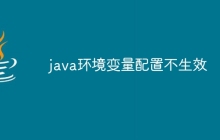 java环境变量配置不生效