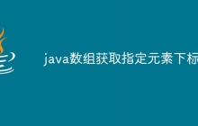 java数组获取指定元素下标