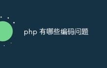 php 有哪些编码问题