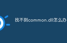 找不到common.dll怎么办