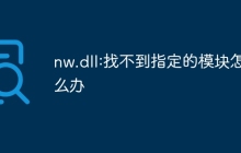 nw.dll:找不到指定的模块怎么办