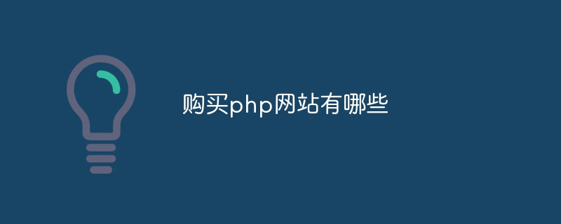 购买php网站有哪些