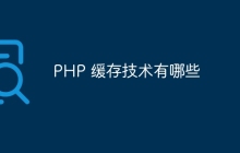 PHP 缓存技术有哪些