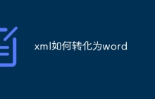 xml如何转化为word