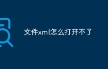 文件xml怎么打开不了