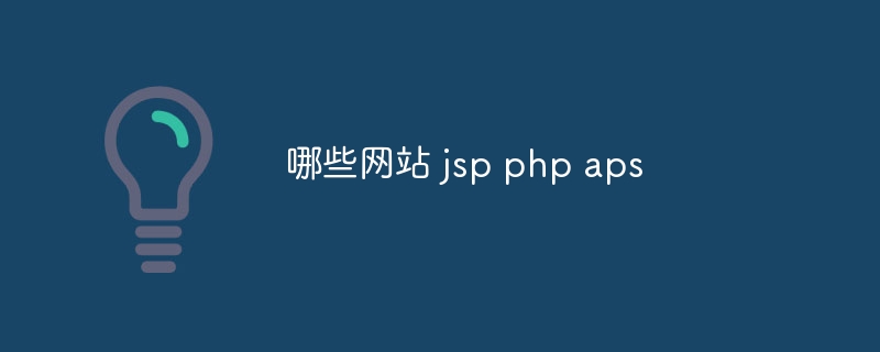 哪些网站 jsp php aps