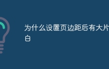 为什么设置页边距后有大片空白