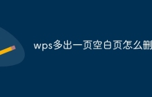 wps多出一页空白页怎么删除