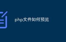 php文件如何预览