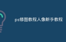 ps修图教程人像新手教程