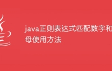 java正则表达式匹配数字和字母使用方法