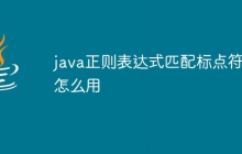 java正则表达式匹配标点符号怎么用