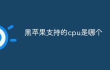 黑苹果支持的cpu是哪个