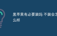 黑苹果有必要装吗 不装会怎么样