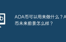 ADA币可以用来做什么？ADA币未来前景怎么样？