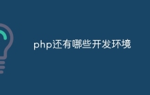 php还有哪些开发环境
