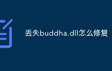 丢失buddha.dll怎么修复