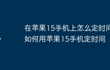 在苹果15手机上怎么定时间_如何用苹果15手机定时间