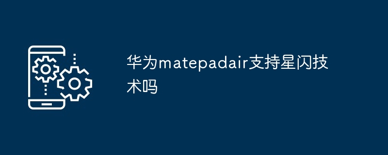 华为matepadair支持星闪技术吗