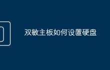 双敏主板如何设置硬盘