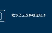 戴尔怎么选择硬盘启动