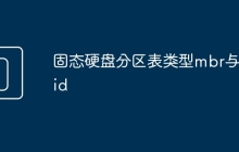固态硬盘分区表类型mbr与guid