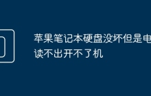 苹果笔记本硬盘没坏但是电脑读不出开不了机