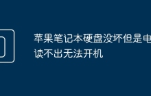 苹果笔记本硬盘没坏但是电脑读不出无法开机