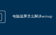 电脑蓝屏怎么解决winxp