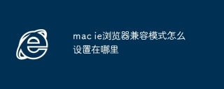 mac ie浏览器兼容模式怎么设置在哪里