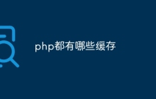 php都有哪些缓存